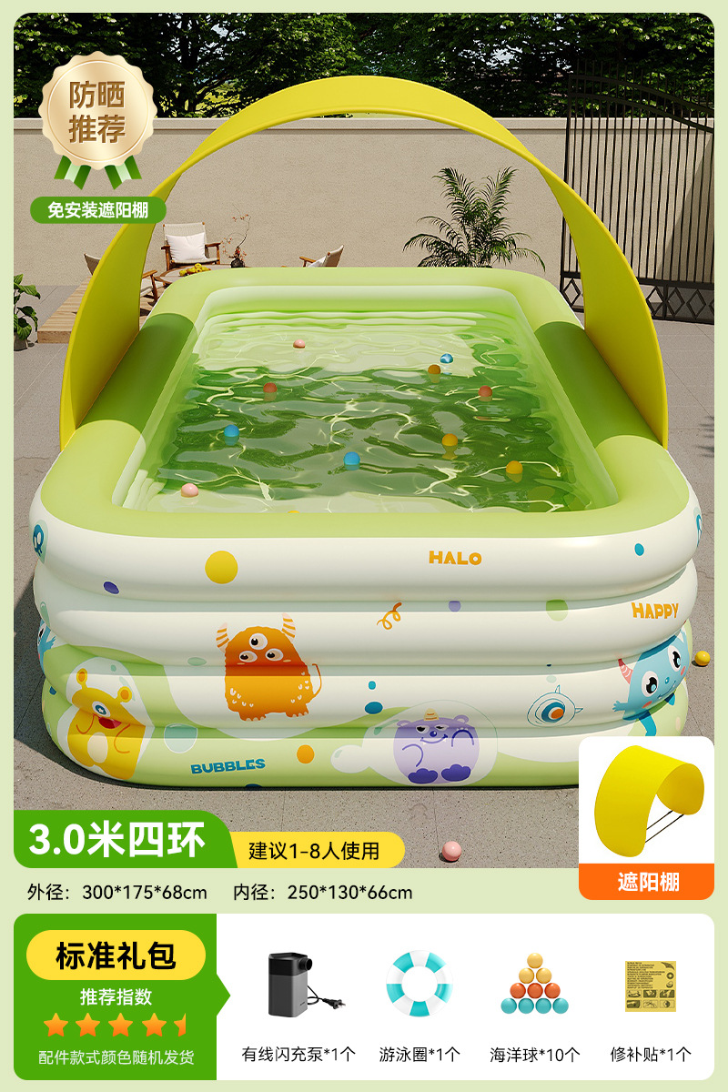 [하이텐드 모델] 3.4m링 |   표준 + 설치가 필요 없는 어닝