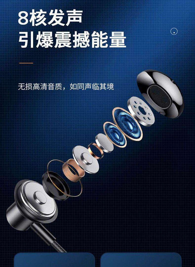 Wireless Bluetooth earphones, sports neckband style, ultra-long standby, card-insertable, in-ear type, universal headset for Huawei phones
