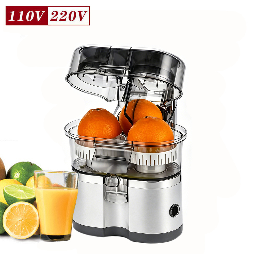 Exprimidor de doble placa de separación de jugo de escoria exprimidor de frutas y verduras exprimidor extractor de jugo de limón