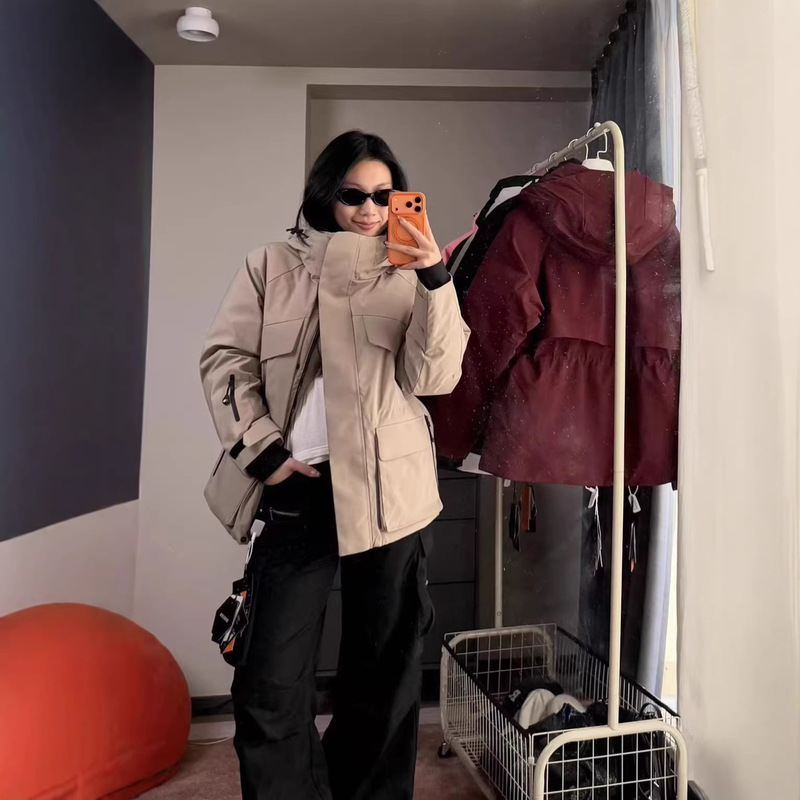 Extremely Cold-Resistant 90 Goose down Five-Proof Functional Assault Ski Jacket Thickeneded Outdoor down Jacket for Women