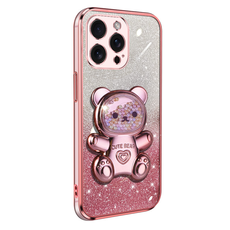 虹糖全メッキ携帯ケーススタンドストレッチ折り畳みデスクトップ横縦両用スタンド女子かわいいスタンド潮