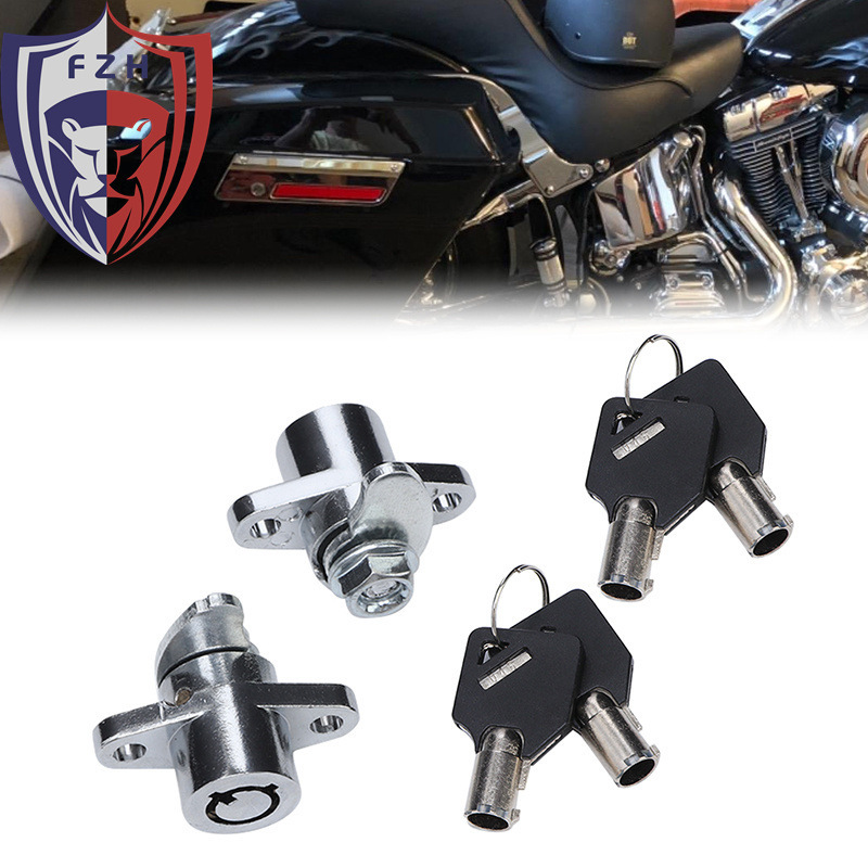 Applicable to Harley large gliding Road King modified side box lock cylinder suit saddle bag lock motorcycle accessories 93-13