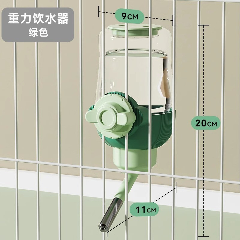 Jaula para mascotas, bebedero, gato colgante, alimentador de agua potable, cuenco para perros, cuenco para gatos, suministros para jaulas para perros de gran capacidad