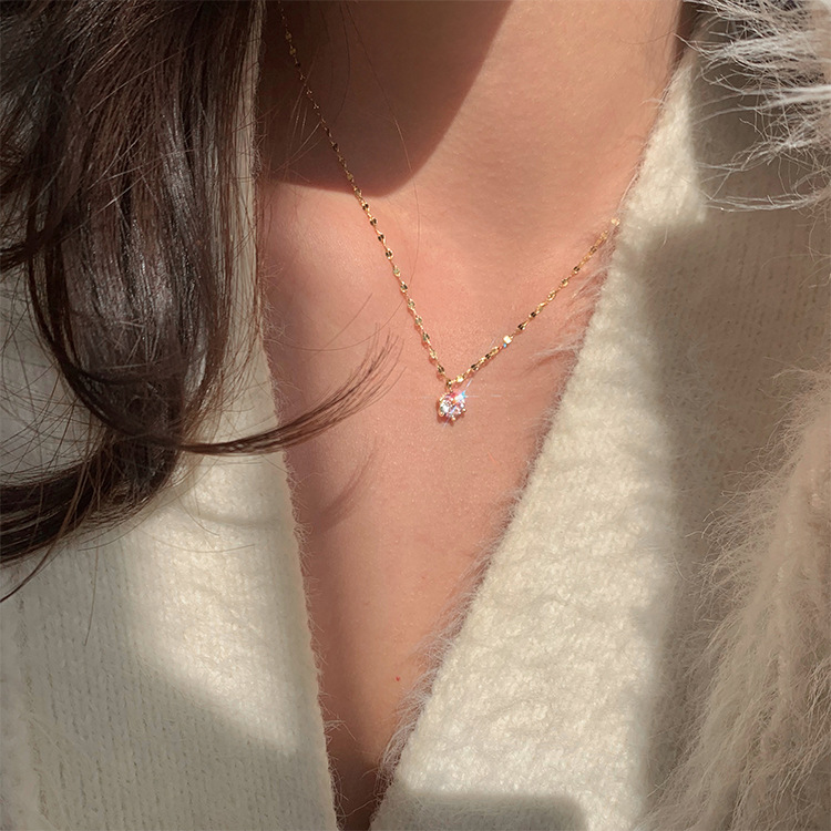 Fresh classic necklace, cute fashionable chain for key bag , simple and elegant design, Korean style 2