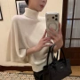 宽松显瘦高领秋季针织衫