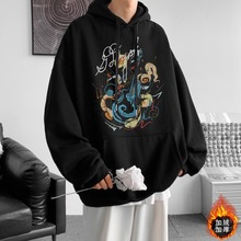 秋季创意设计感卫衣男情侣宽松小众潮流连帽衫街头风时尚百搭外套