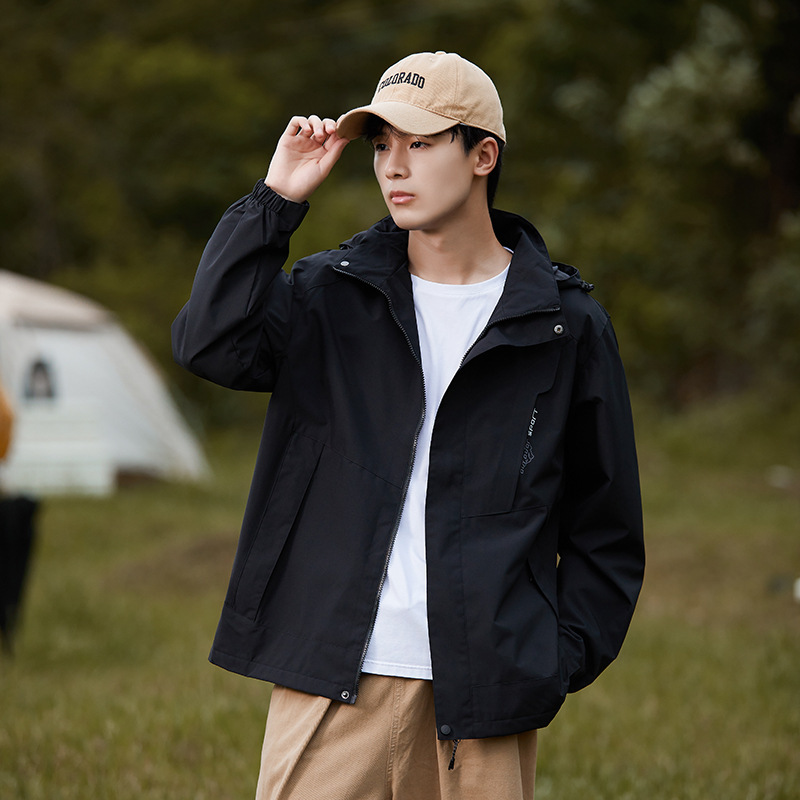 户外山系单层冲锋衣女春秋季防风防水薄款外套徒步运动登山服男潮|undefined