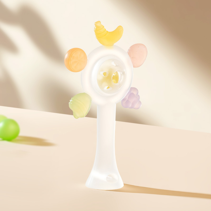 Diente para bebés, palillos de dientes para bebés, juguetes de campana de palma, juguetes de mordida de agua hervida, juguetes de pacificación de manos para evitar comer