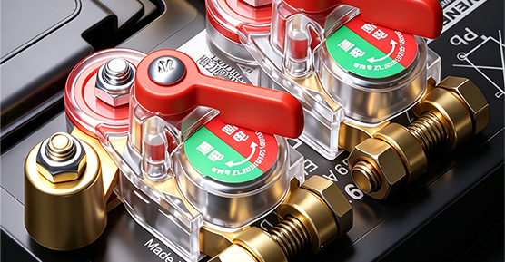 Cross-border, universal positive and negative terminal, high-quality, new model, manual brass thickened battery disconnect switch for cars, designed to prevent battery drain