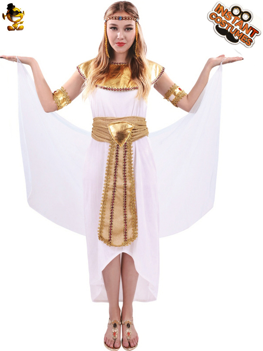 Halloween adulto grande de las mujeres Cleopatra Cosplay partido traje etapa rendimiento traje distribución al por mayor