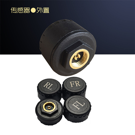 Tpms 4 Tire Pressure Detector Tire Pressure Monitoring System High-Precision Digital Solar-Powered External Device