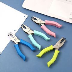クロスボーダー 3mm6mm8MM 丸型単穴ルーズリーフパンチマカロン金属ハンドヘルドパンチングマシンオフィスパンチング