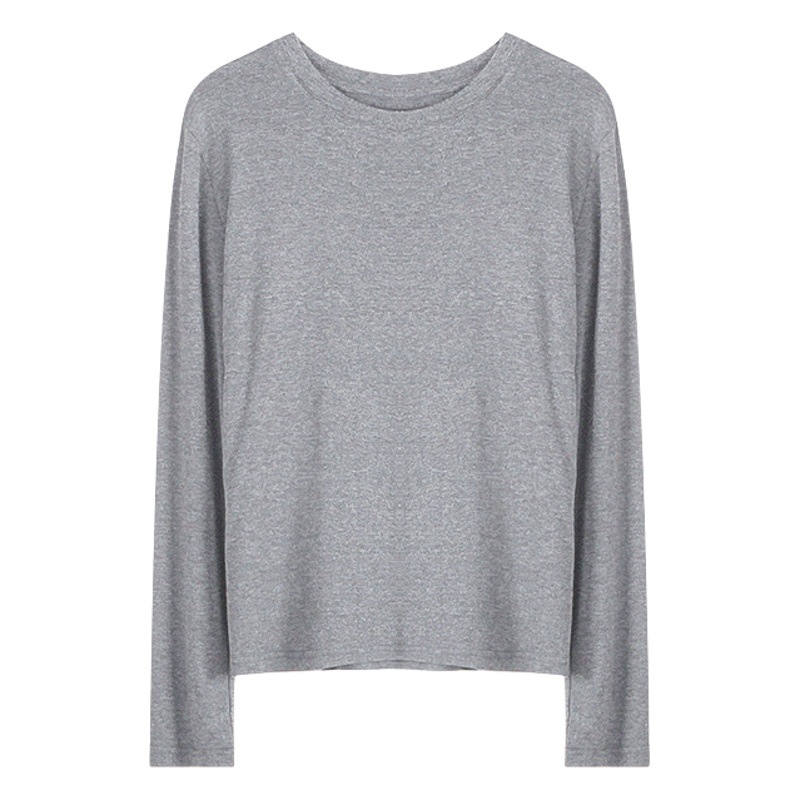 [Camisa de fondo B King Fried 13 colores] Camisa de manga larga Ge Ming Top de mujer de otoño de fondo alto DN145