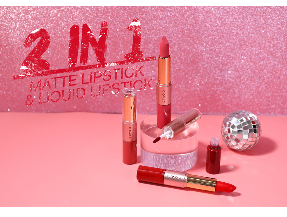 O.two.o rouge à lèvres velvet matte et gloss double embout_voghion.com