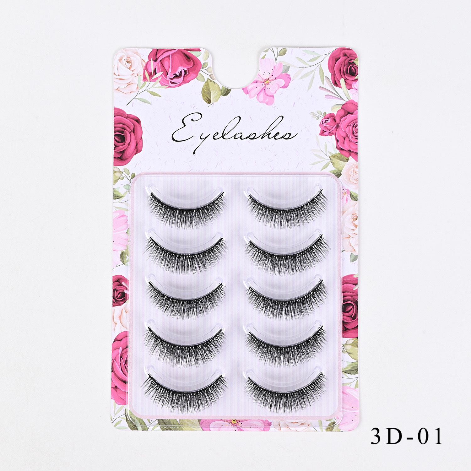 Comercio exterior europeo y americano grueso rizado 3D desordenado para el cabello, pestañas postizas, pestañas delgadas naturales al por mayor