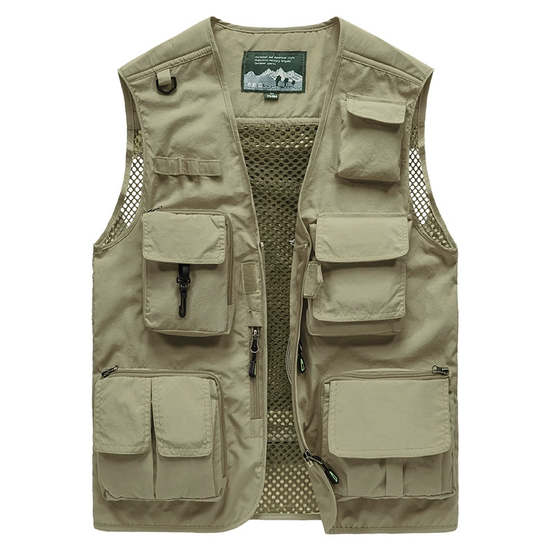 Travel summer vest, thin autumn jacket, plus size