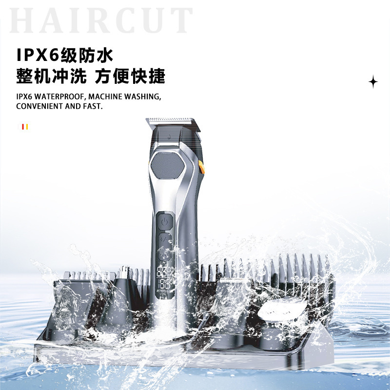 新型kemei電動バリカン、プロ仕様防水5in1ヘアカット電動バリカンツール|undefined