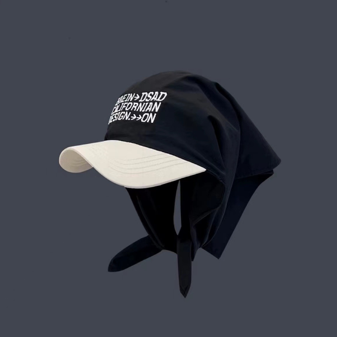 2024新款个性拼色头巾绑带鸭舌帽子