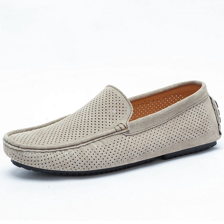 Slip-On Lazy Beanie Shoes for Men, Blue Men's Casual Shoes, Summer Breathable Clogs, Lazy Shoes, Men's Scoop Shoes
