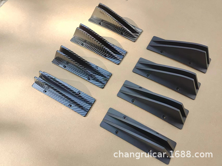 Car Shark Fin Rear Spoiler, Rear Lip, Small Surround Bumper, Chassis Decoration, Airflow Deflector Modification