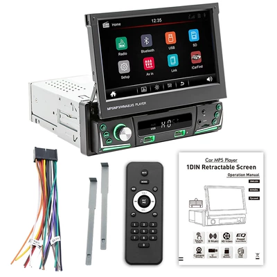DVD Navigation Screen Car MP5 Navigation Bluetooth - 9606selectric-telescopic-7inch-universal-car-mounted-mp5-retractable-navigation-screen
