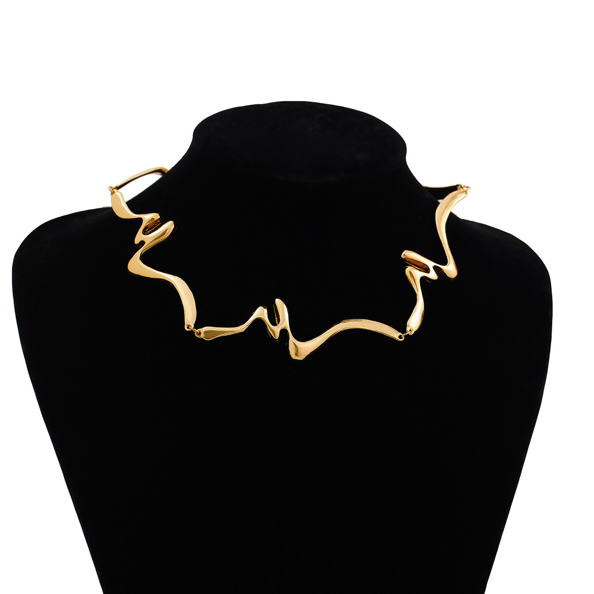 29g Weight Bracelets, Necklace Classification 1 Piece Quantity Holiday, Daily Occasion Alloy Material Irregular Pattern Women's Gender Punk, Streetwear Style Punk Streetwear Irregular Alloy Women's Bracelets Necklace 50