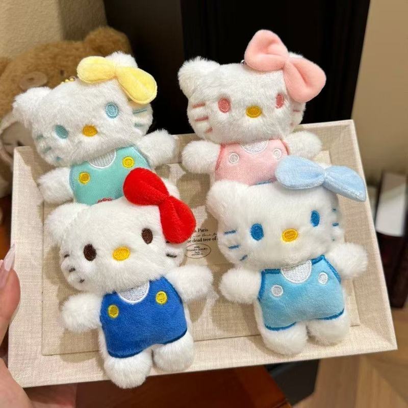 2025新款KT钥匙扣毛绒公仔挂件HelloKitty钥匙链挂饰包包挂件礼物|undefined