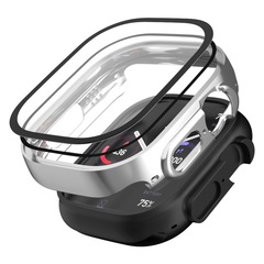 Apple Watch 8 Electroplated Waterproof Ultra Protection Case with Tempered Film and Integrated Cover, 49mm