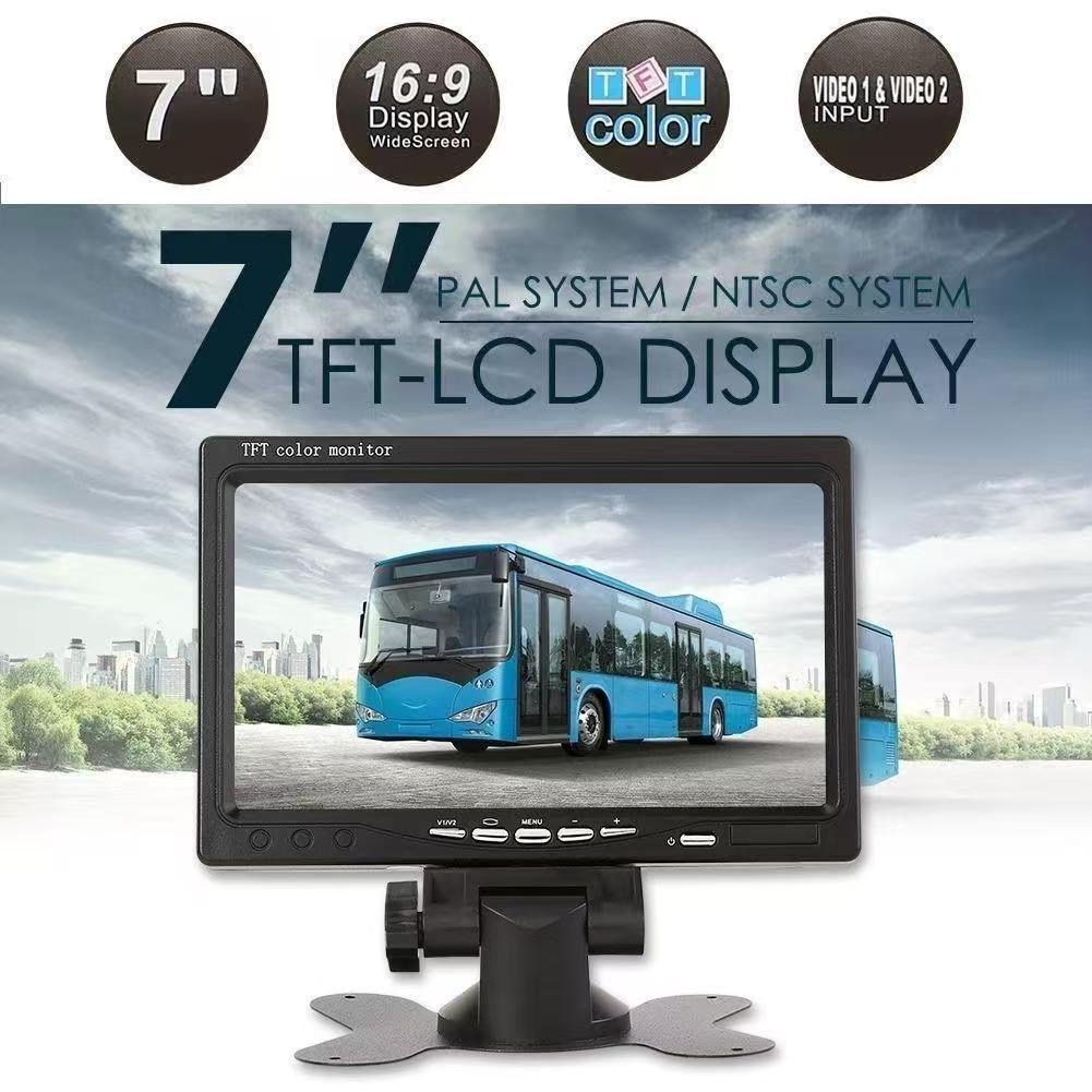High-Definition Car Display Screen 12-24V Reversing Camera 4.3/5/ 7inch Desktop Folding Rearview Mirror Central Control Screen