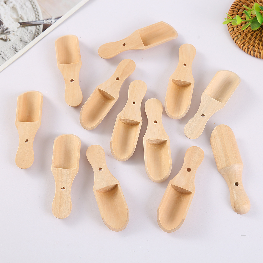 (Wholesale), creative spoon, children's wooden bath salt for home use, (Physicals)