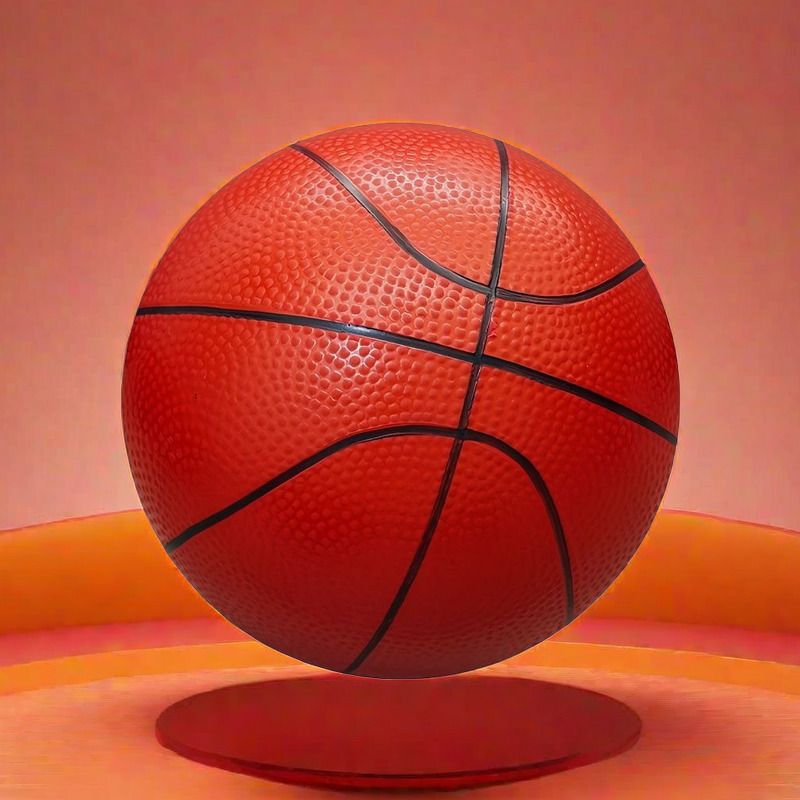 Children's Basketball Soft Leather Basketball Kindergarten Basketball Silent Inflatable Baby Basketball Indoor Basketball Pat Small Leather Ball