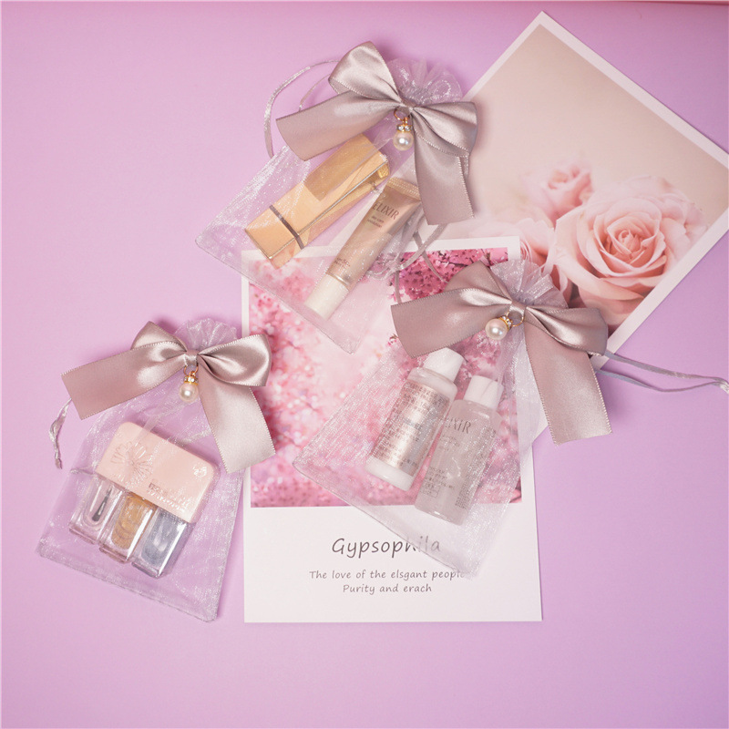 Simple Style Bow Knot Organza Daily Festival Gift Bags Gift Wrapping Supplies display picture 3