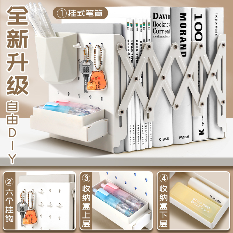 Estante de pie de libro Estante de pie Estante de escritorio Estante de pie Estante de pie Estante de estante retráctil Estante de almacenamiento de escritorio Estante de pie de libro retráctil