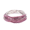 7 Rose Red Diamond Bracelet (Silver Plating)