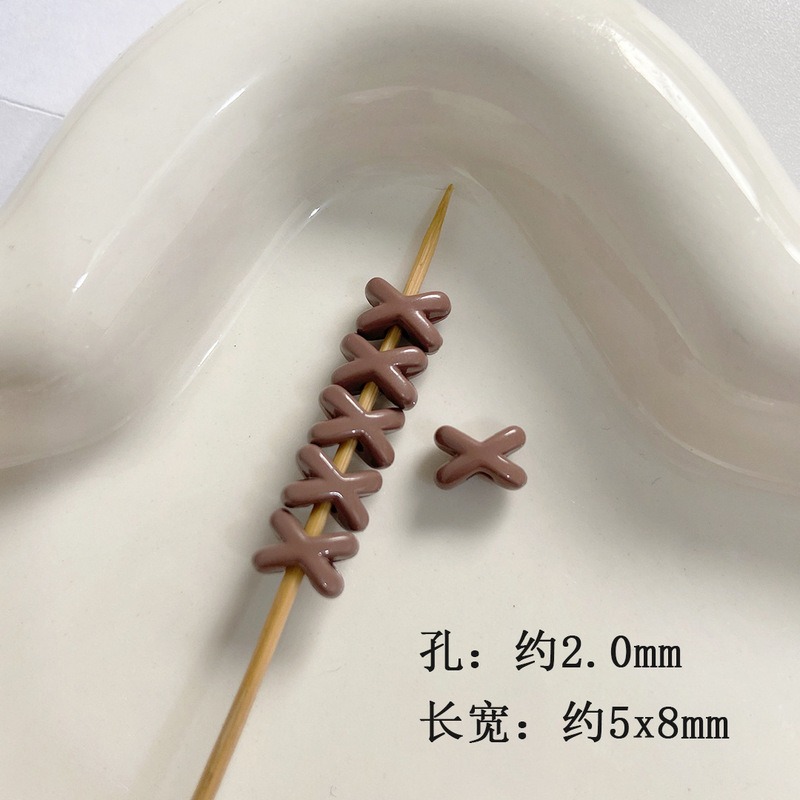 彩色xx隔珠马克龙色系diy串珠配件手机链包挂钥匙扣饰品项链包挂|undefined