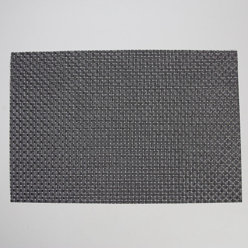 Teslin placemat PVC tejido 8*8 placemat Western placemat aislamiento térmico antideslizante estera de mesa de montaña estera de la placa de la decoración del hogar estera