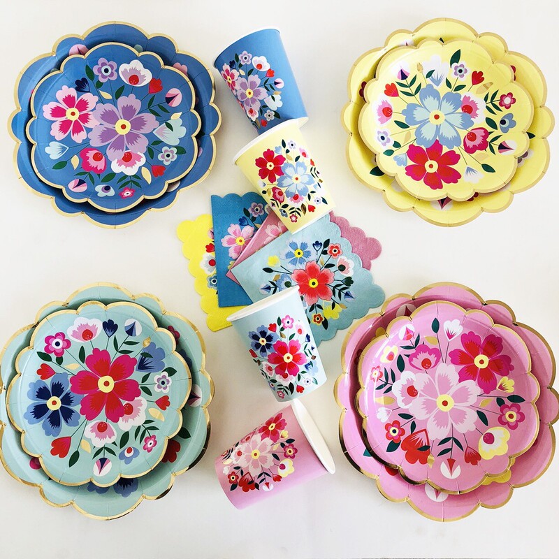 Chinese Style Series Paper Plate Shaped Flower Plate Pink High-end Party Tableware Afternoon Tea Cake Plate Chinese Style Series Paper Plate Shaped Flower Plate Pink High-end Party Tableware Afternoon Tea Cake Plate