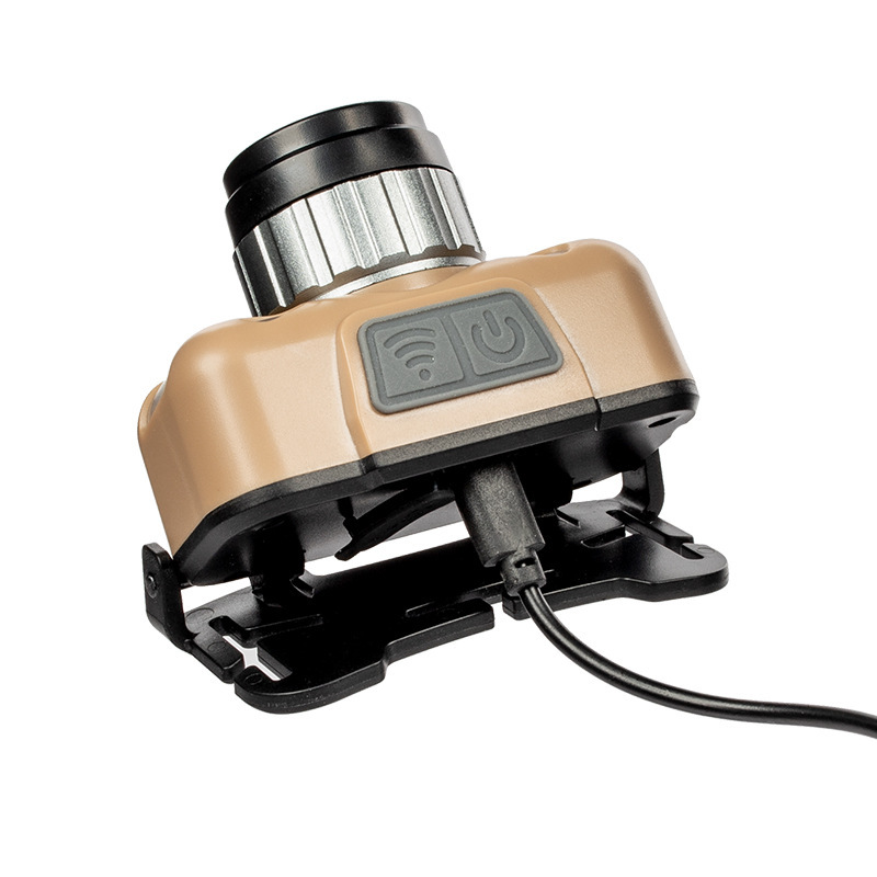 Nuevo Faro de inducción al aire libre doble modo resalte enfoque hogar emergencia impermeable noche corriendo larga resistencia portátil