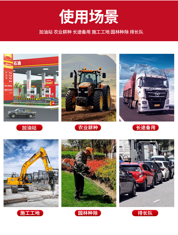 5L 10L 20L Plastic Oil Drums, Oil Tanks, Spare Vehicle-Mounted Oil Jugs, In-Stock Wholesale Portable Fuel Containers
