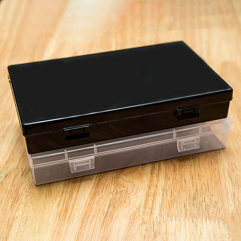 长方形塑料空盒文具笔芯饰品收纳盒电子元件五金工具渔具包装盒子