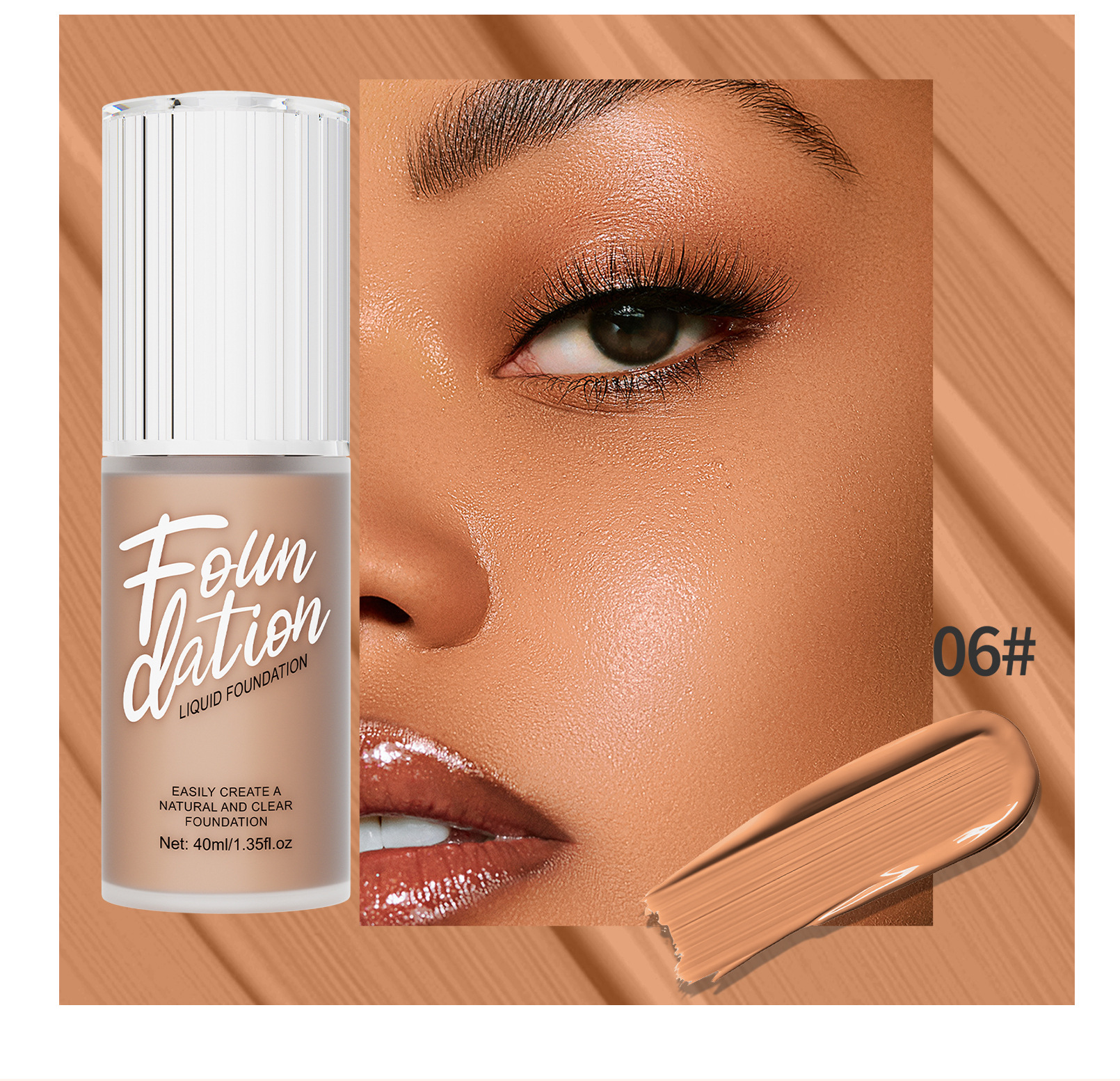 Hellokiss Foundation is a clear, smooth, natural and long-lasting European and American Foundation matte foundation makeup undefined