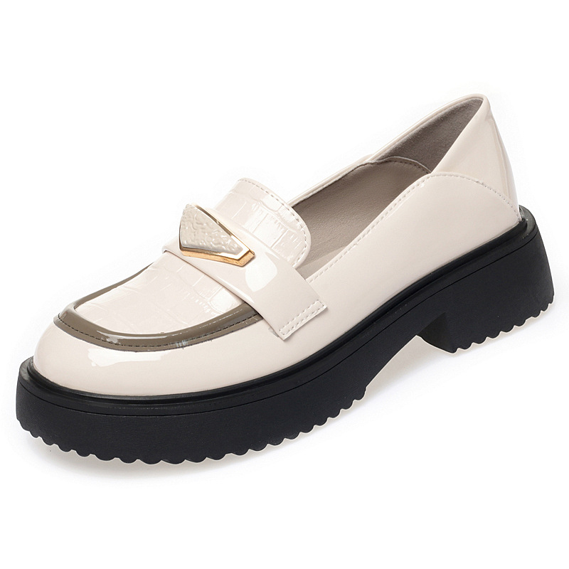 Mocassini donna in pelle slip-on comodi primavera autunno casual_voghion.com