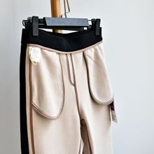 【锦棉超模裤】秋冬季新款女装加绒加厚锦棉弹力休闲微喇叭裤