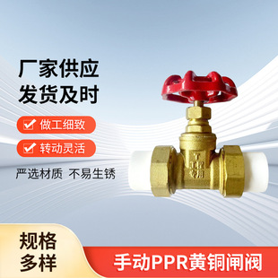 手动PPR黄铜闸阀双活接热熔闸阀耐高温管道工程专用闸阀-阿里巴巴