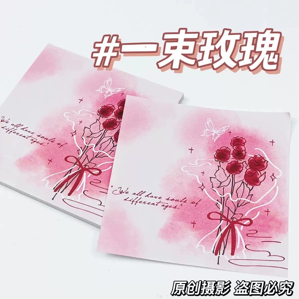 A bouquet of roses-signs a book