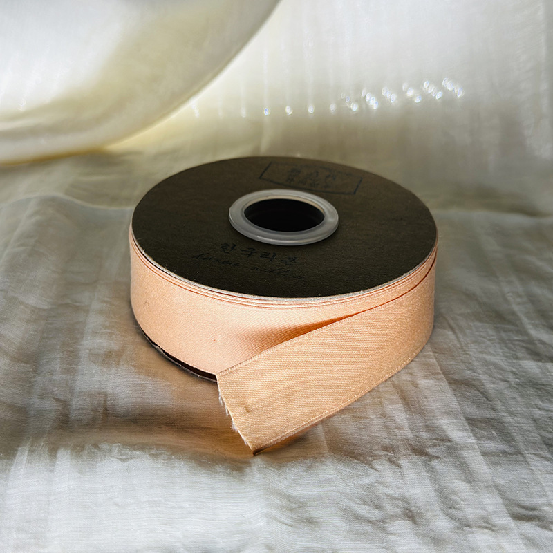 Nueva cinta de algodón de poliéster coreano, cinta de flores, lazo, accesorios de bricolaje hechos a mano, embalaje de regalo, cinta, rollo de 4cm mezclado