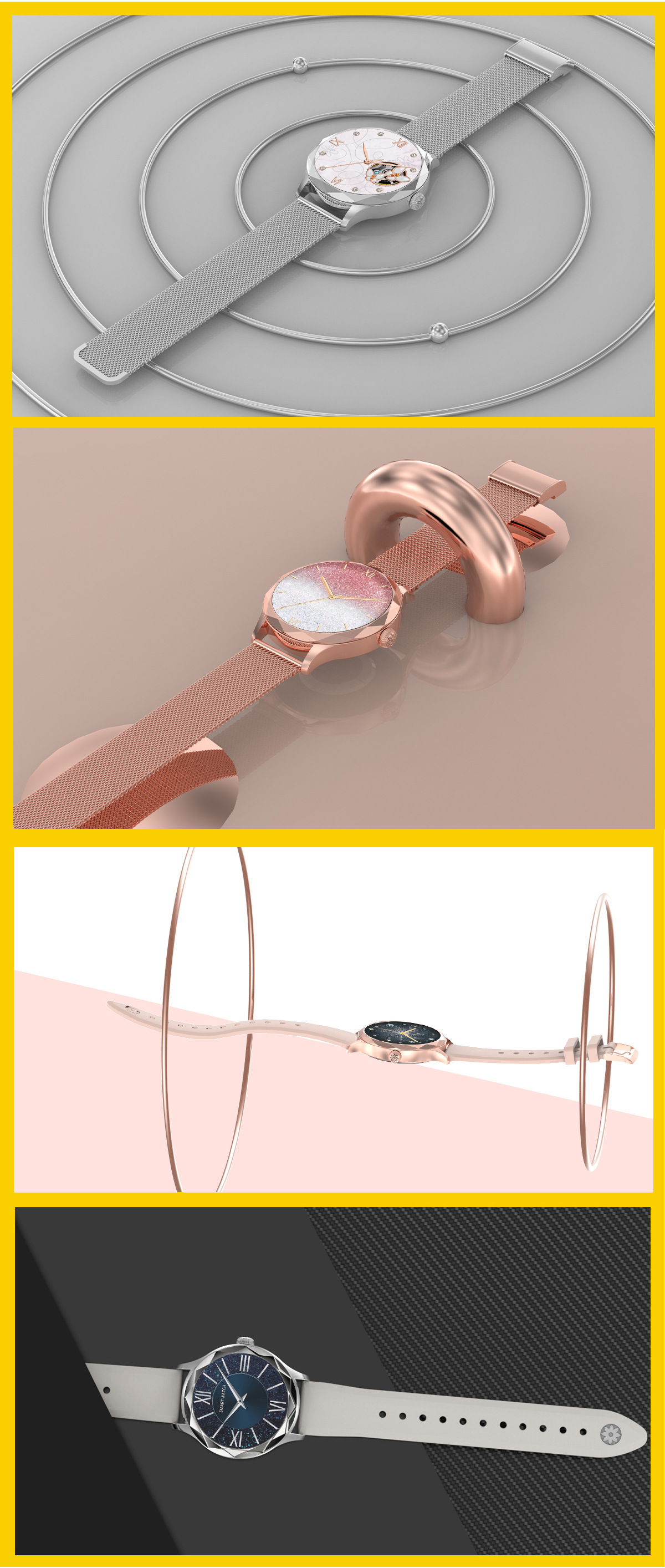DT Diamond Smart Watch AMOLED Bluetooth Call Voice Assistant_voghion.com