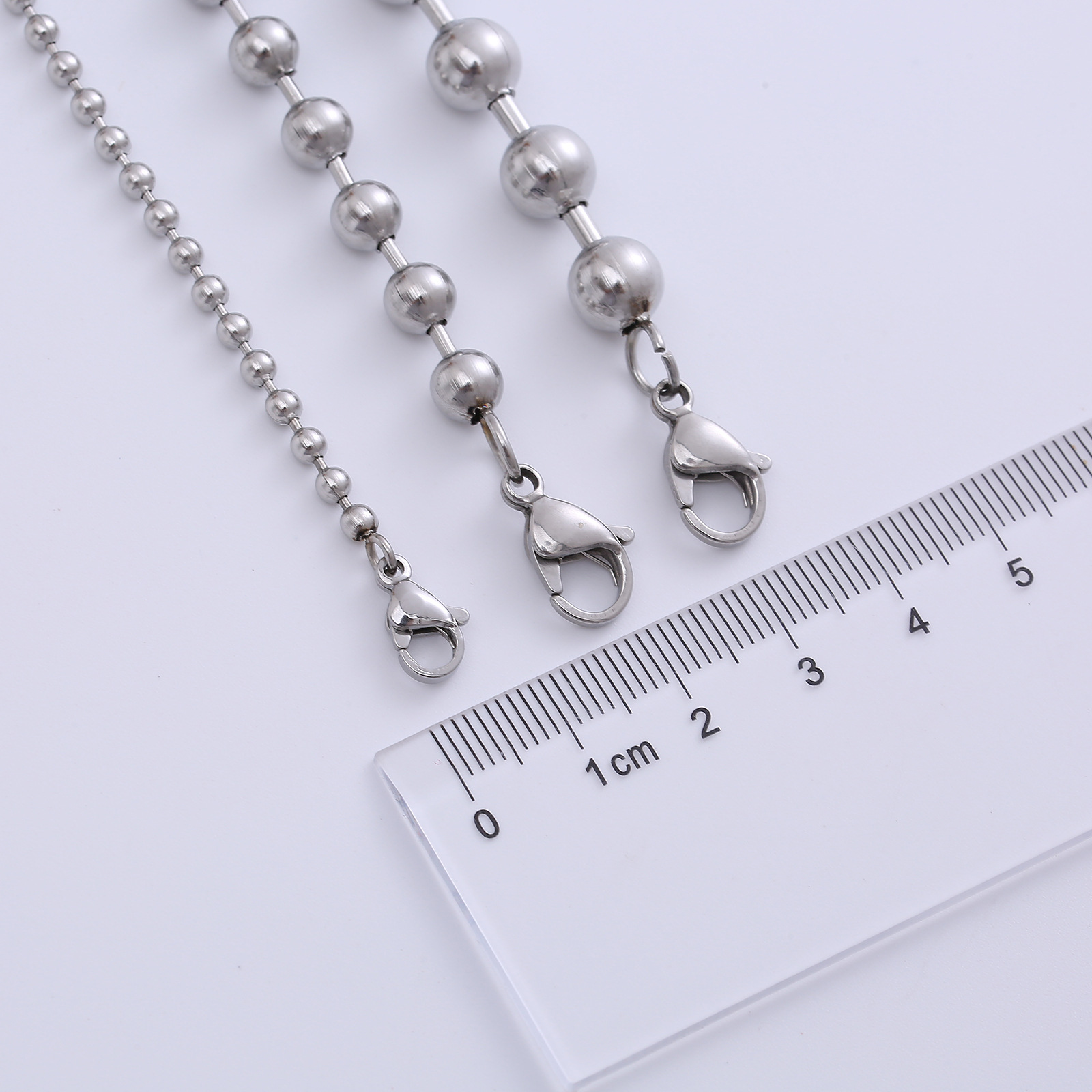 Fashion Solid Color Stainless Steel Necklace 1 Piece