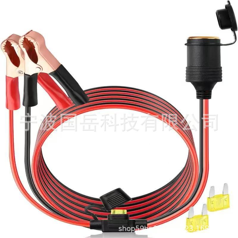 Manufacturer Custom-Made Car Battery Clamps with Switch, Cigarette Lighter Port, Battery Clamp Converter Cable, Modified Jumper Cables