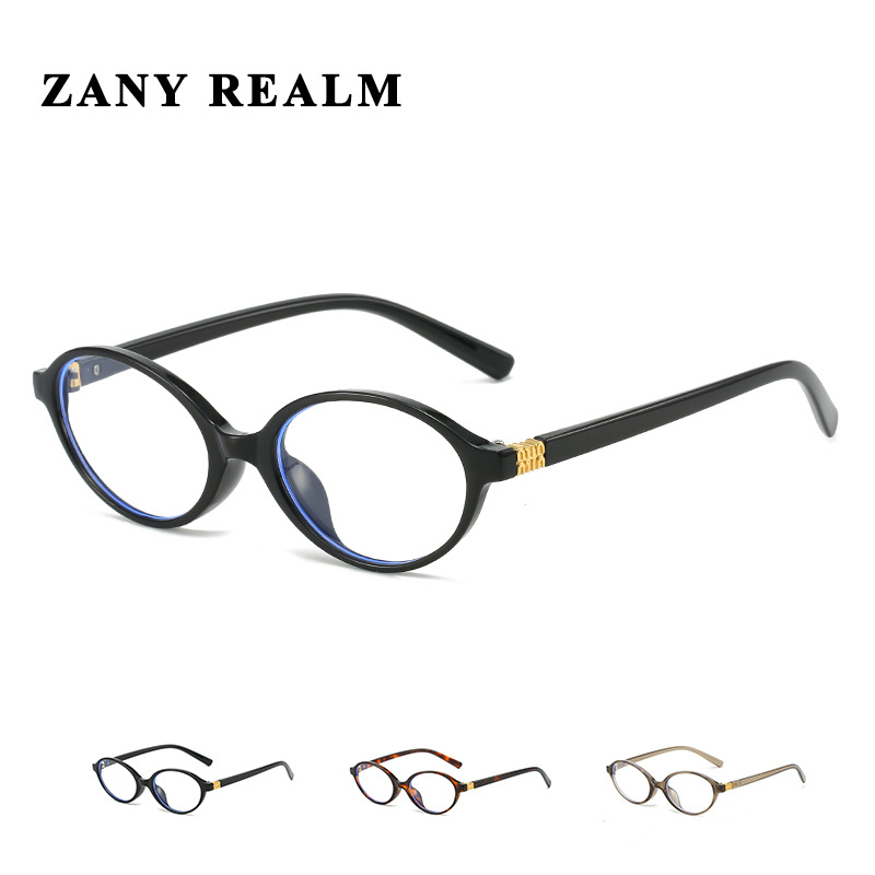 Nuevo nerd francés retro anti-azul gafas de luz negro cara pequeño marco redondo Hong Kong estilo gafas marco fabricante en stock